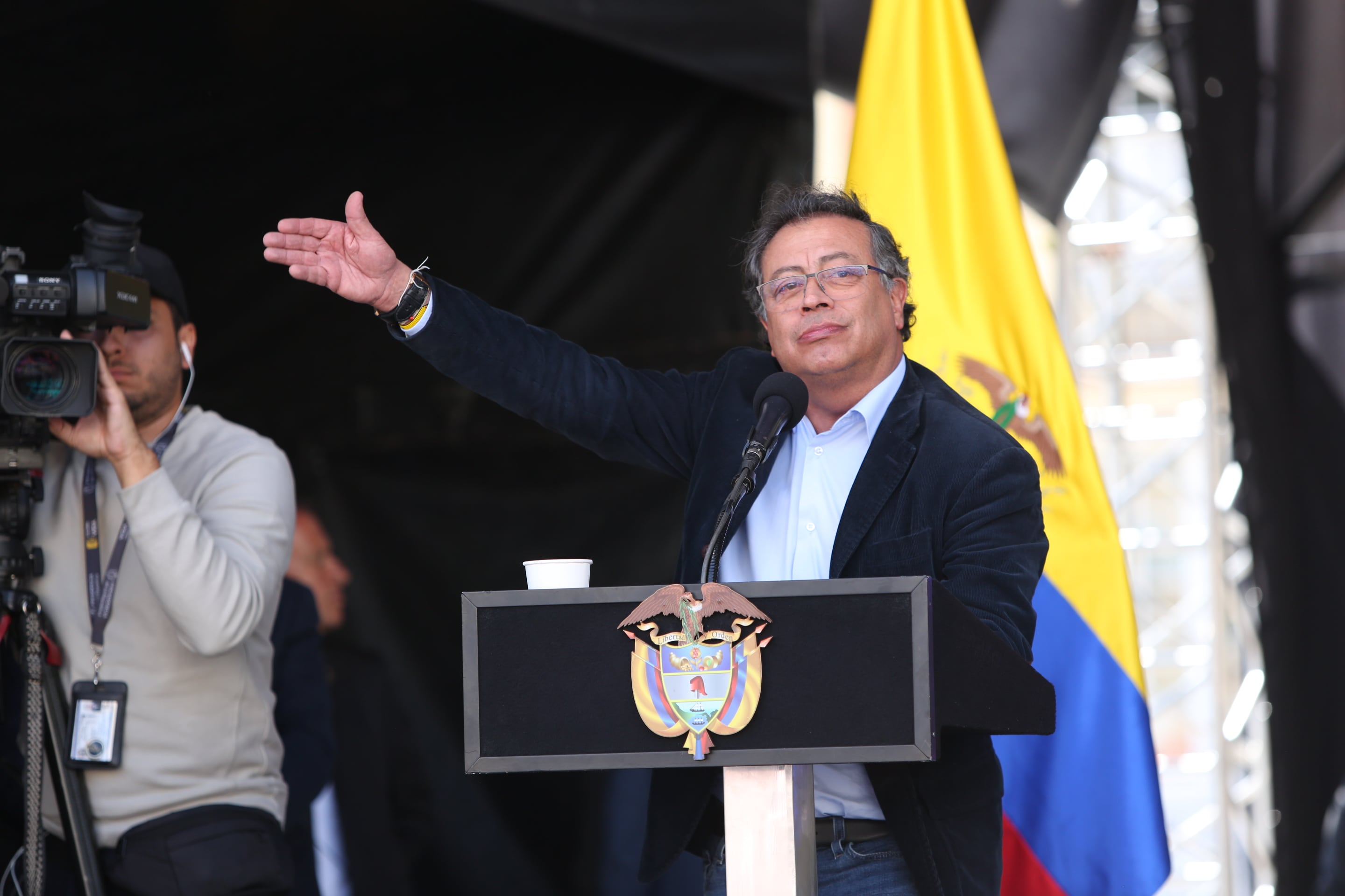 Plaza de Bolívar marchas convocadas por el Presidente Gustavo Petro para respaldar las reformas 19 septiembre 2024