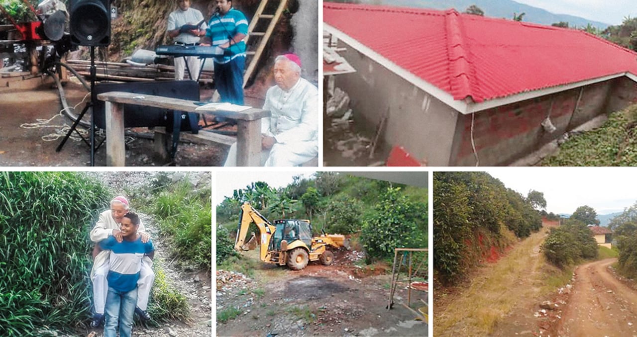 MISAS Y MAQUINARIA en la veranera Los archivos de Monsalve muestran unas fotografías de una misa que se celebró en una mina en San Roque. También hay imágenes de la finca La Veranera y maquinaria usada en su remodelación.