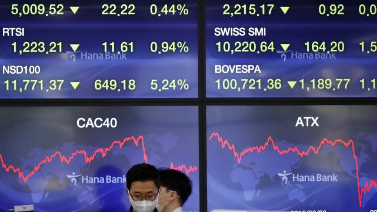 Las bolsas del mundo viven su segunda jornada de caída / Foto: AP. Lee Jin-man