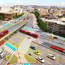 Así quedará la troncal de la Avenida 68 como alimentadora del metro una vez finalicen las obras.