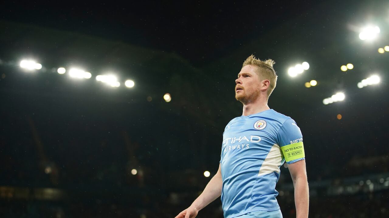 Kevin De Bruyne marcó el único gol ante el Atlético de Madrid en la ida de los cuartos de final de la Champions League
