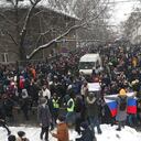 "¡Putin es un ladrón!", "¡Libertad!", gritaban decenas de manifestantes cruzando el centro de la capital rusa