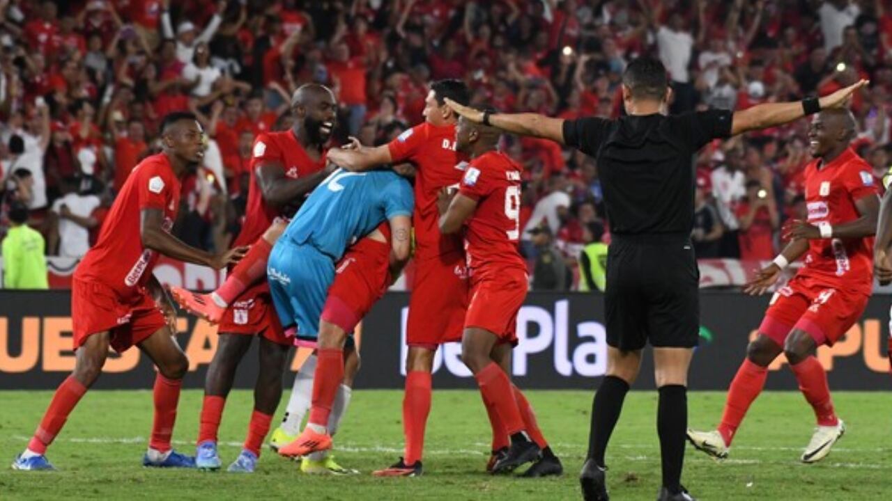 América de Cali celebrando su paso a la final de Copa en el 2024