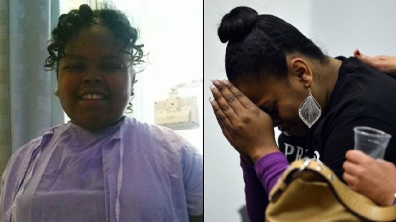 Izquierda: Jahi McMath. Derecha: Latasha Winkfield, madre de la niña. Fotos: A.P.