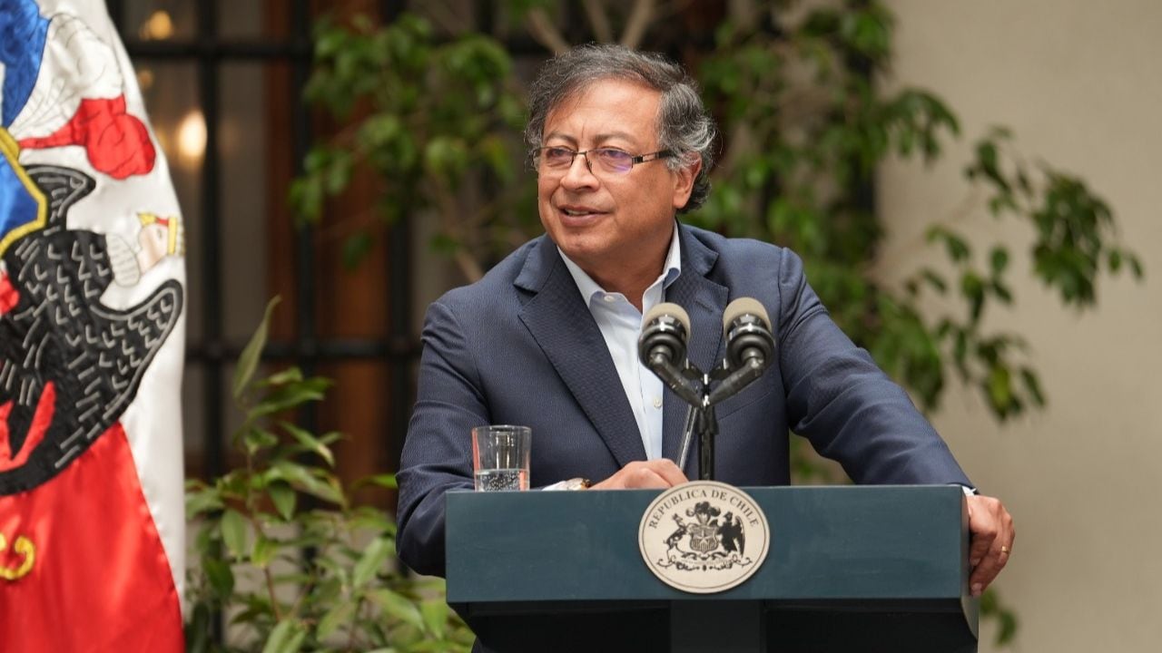 Gustavo Petro en Chile.