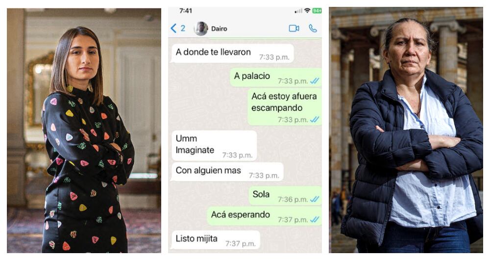 Laura Sarabia y Marelbys Meza