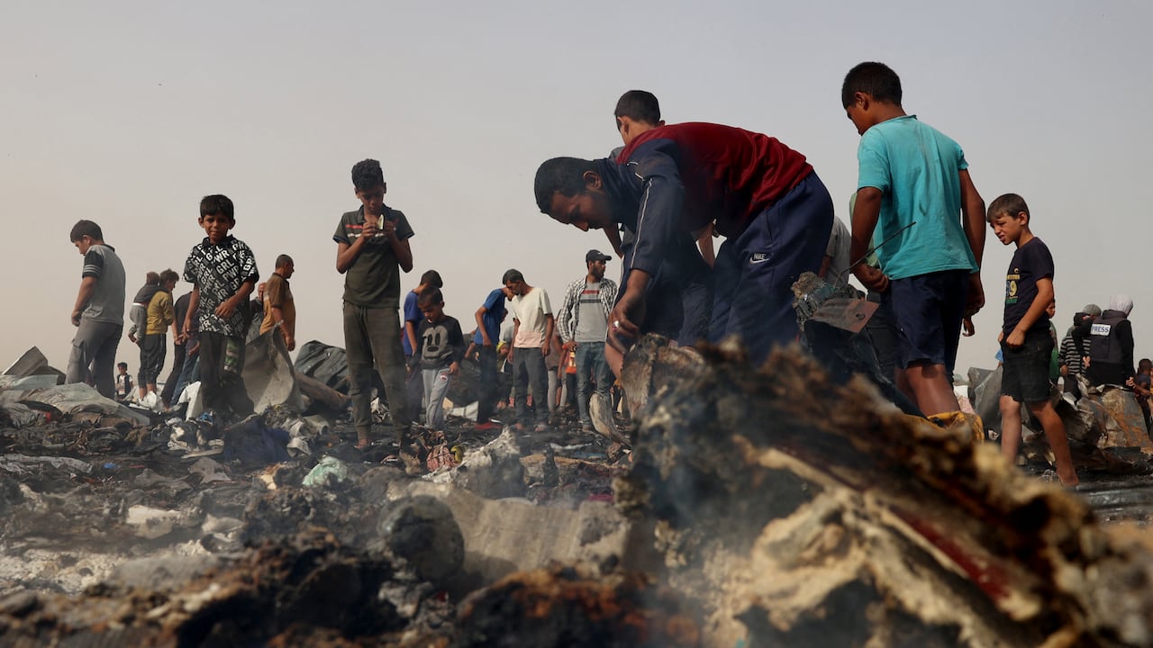 Bombardeo en Rafah