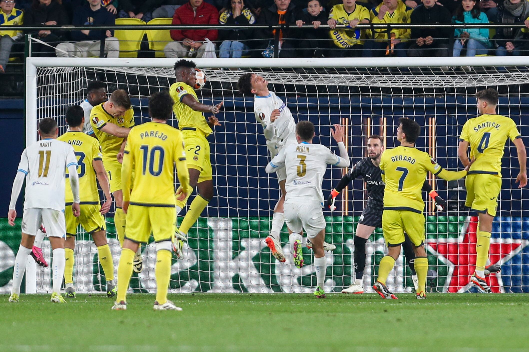 Villareal vs Marsella - Europa League - Yerson Mosquera