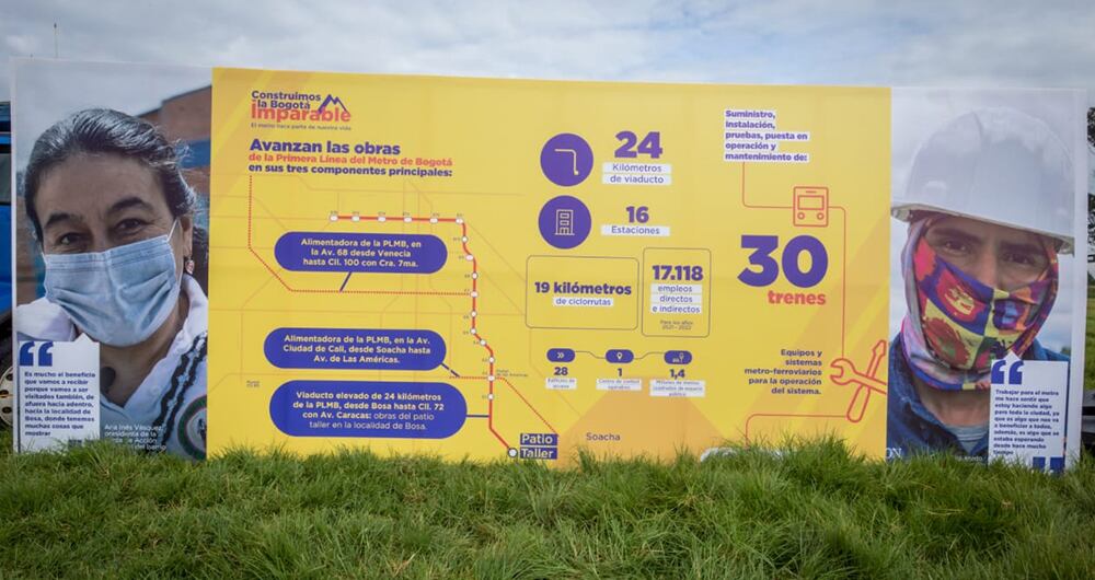 El patio taller del Metro de Bogotá estará ubicado en la localidad de Bosa, con un tamaño de 30 hectáreas.