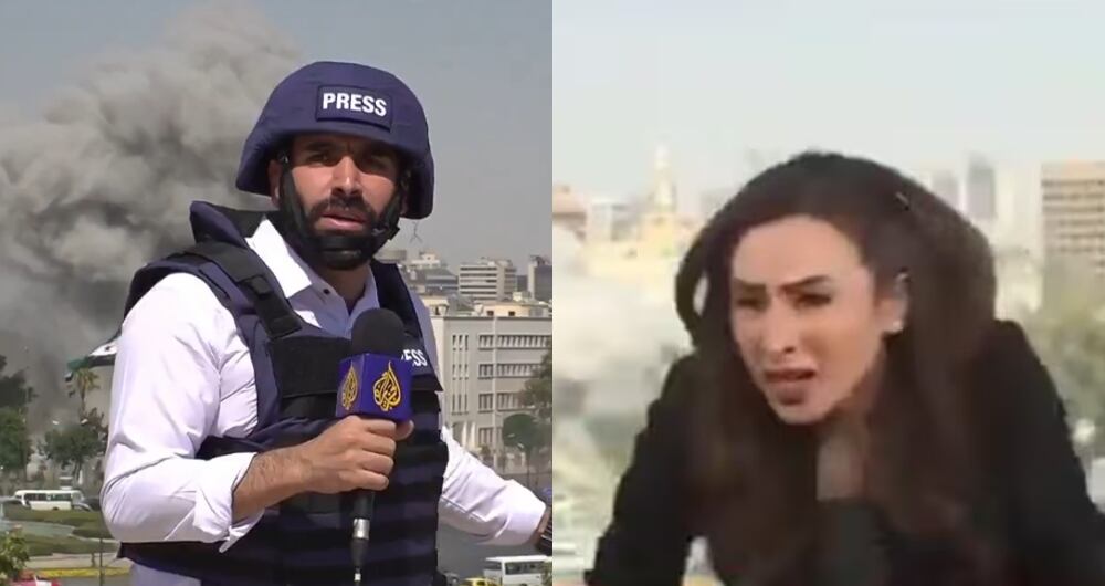 Periodista en Siria al momento del bombardeo