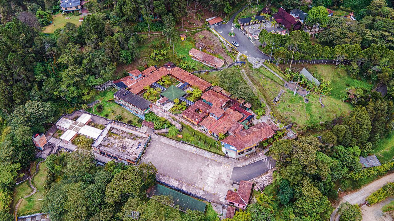 Predio de la antigua cárcel de La Catedral vista desde el cielo.