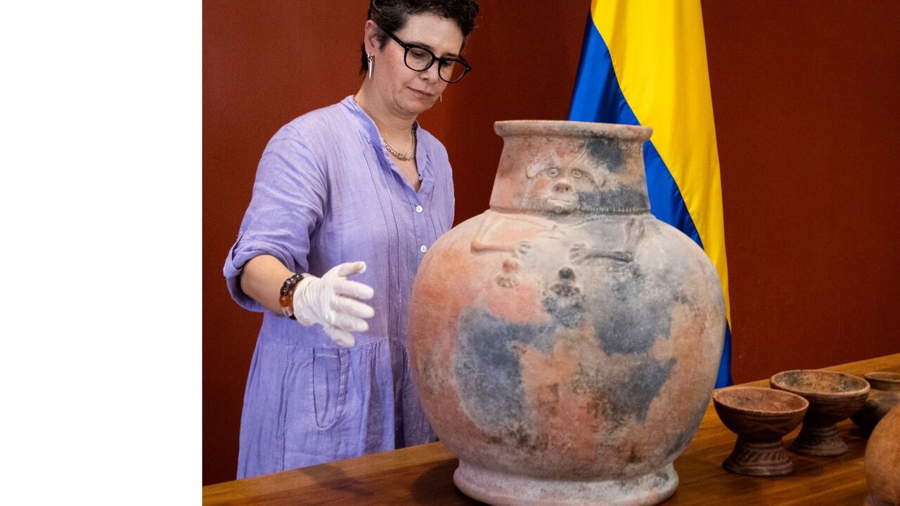 Las piezas arqueológicas fueron devueltas al país.