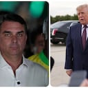 Donald Trump evita involucrarse en la autoproclamación de Flávio Bolsonaro, pero tilda los comicios de "muy extraños".