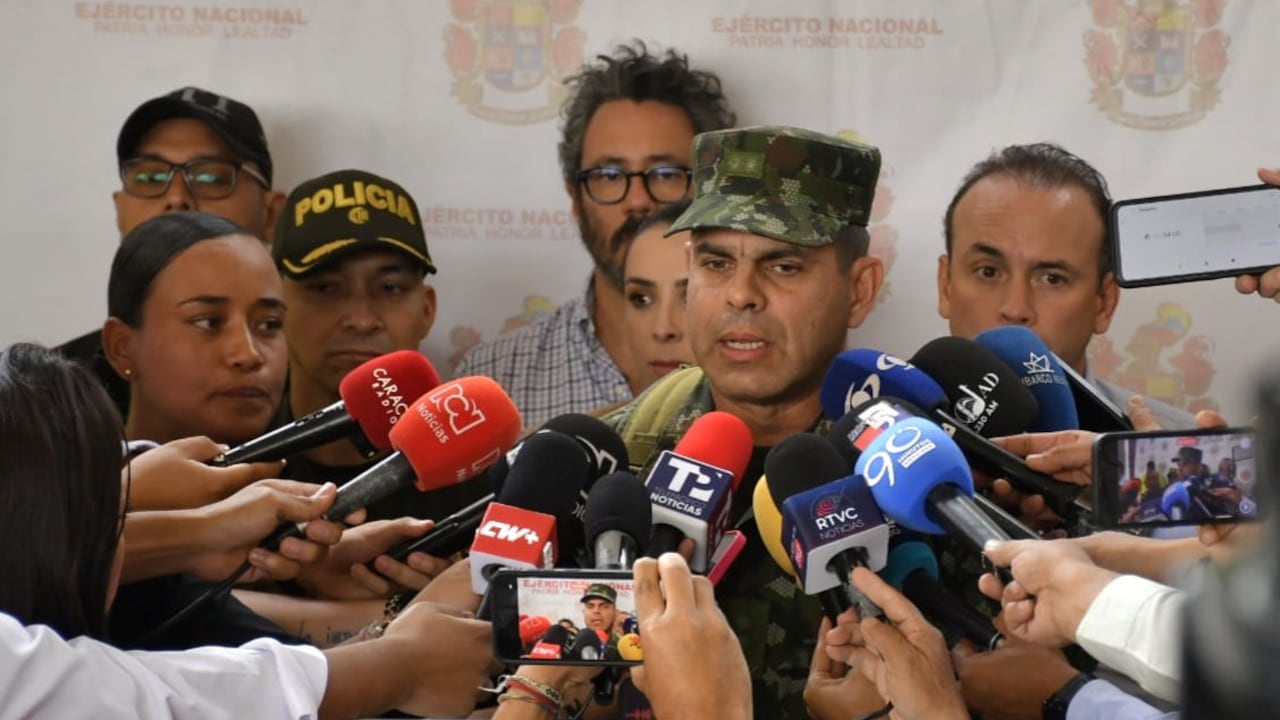 General Federico Mejía, comandante de la Tercera Brigada del Ejército Nacional.