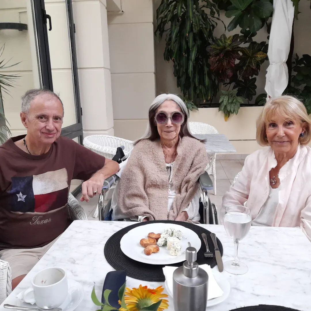 Última foto de María Kodama.  Instagram: @mariakodama