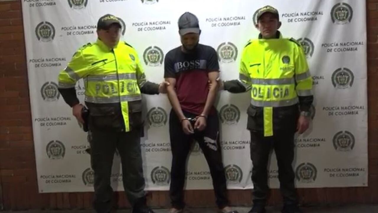 Emiro Sandoval Tarra, alias “Emirito”, fue capturado en la localidad de Rafael Uribe Uribe.