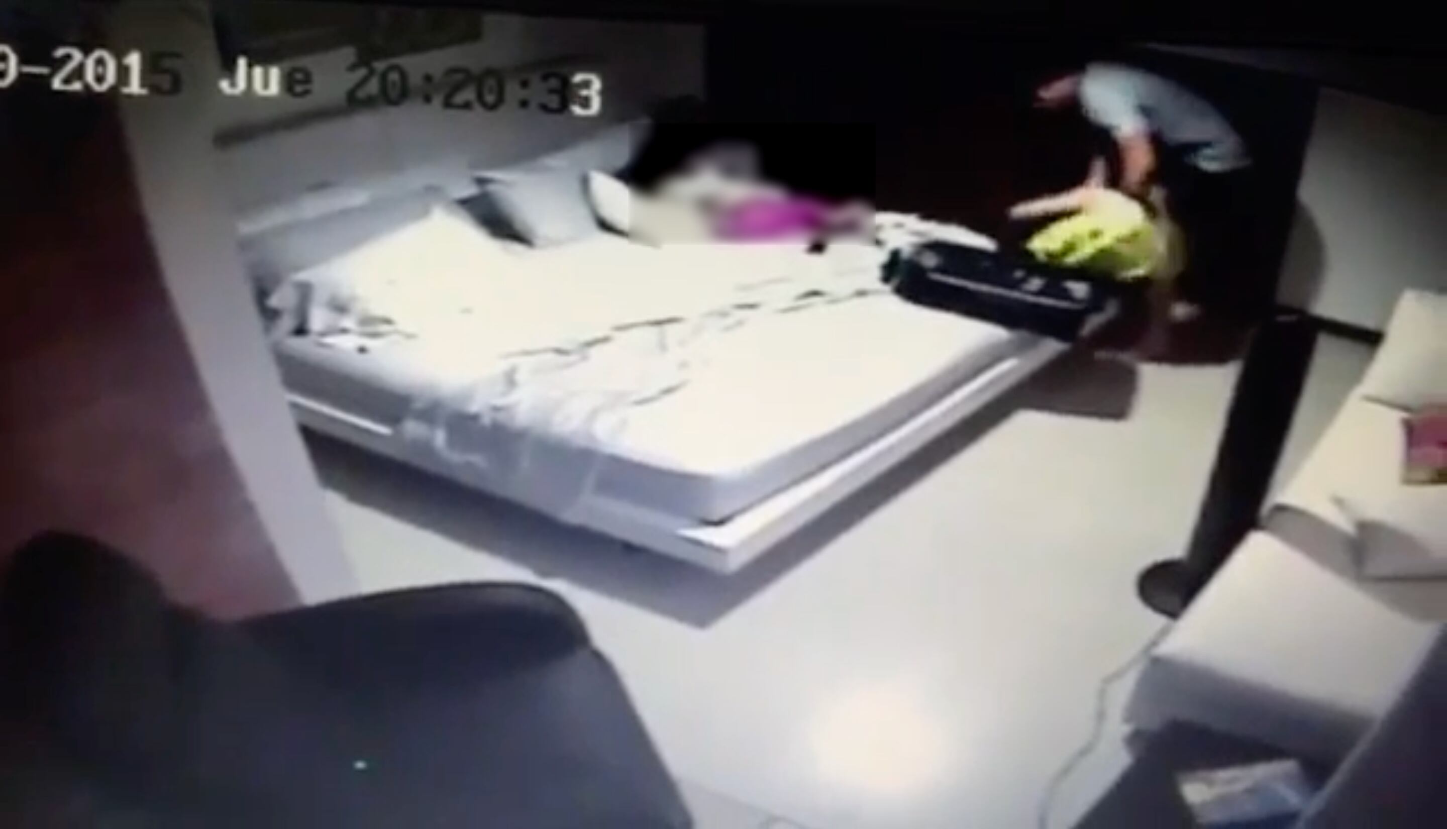 Captura de pantalla del video que sería la prueba reina en el caso de violencia intrafamiliar.