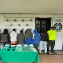 Los presuntos integrantes de Los Niguateros, fueron capturados en tres municipios de Caldas