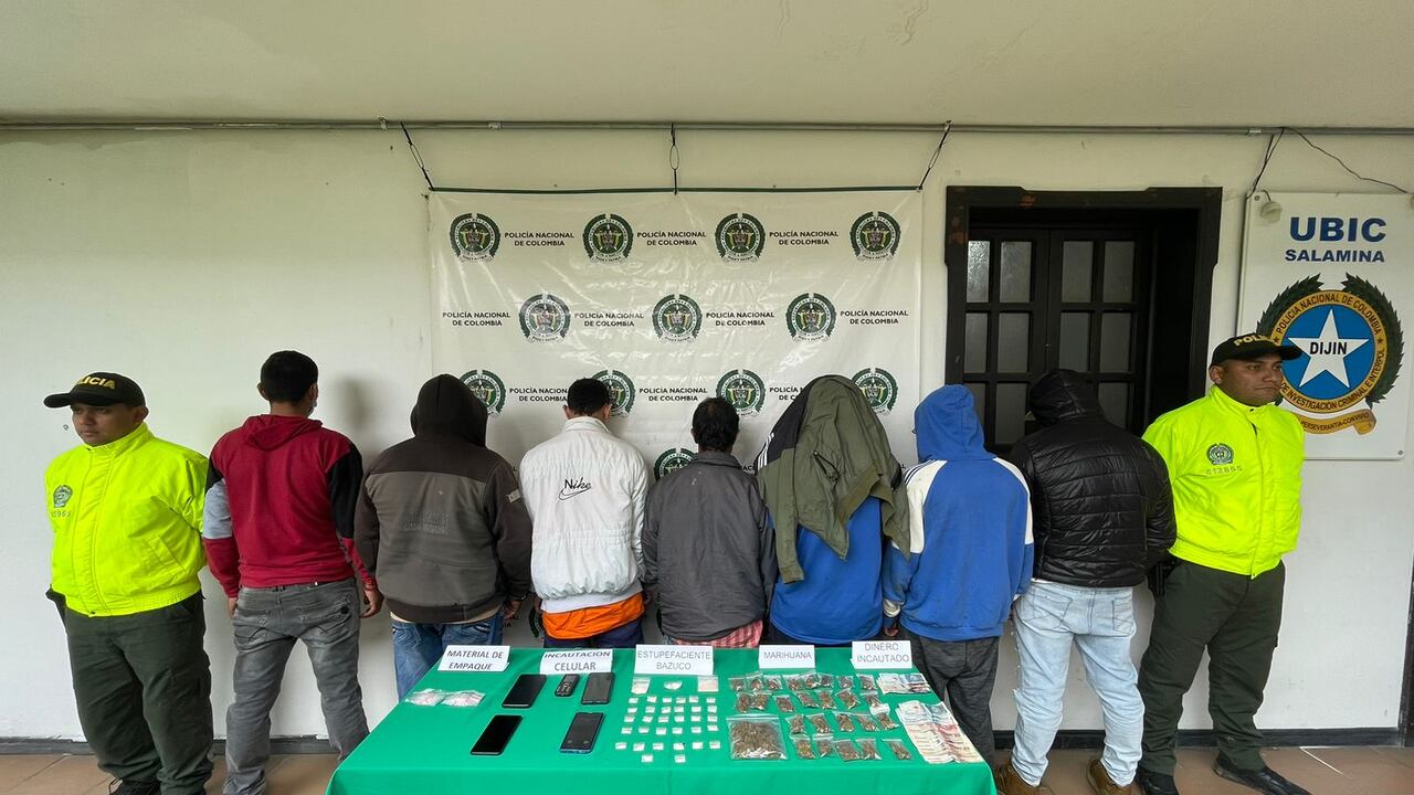 Los presuntos integrantes de Los Niguateros, fueron capturados en tres municipios de Caldas.