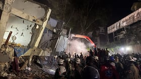 Labores de búsqueda y rescate en Cali.