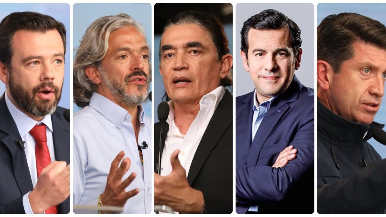 Carlos Fernando Galán, Juan Daniel Oviedo, Gustavo Bolívar, Rodrigo Lara y Diego Molano.