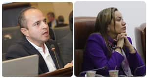 Juan Espinal y Carolina Corcho.