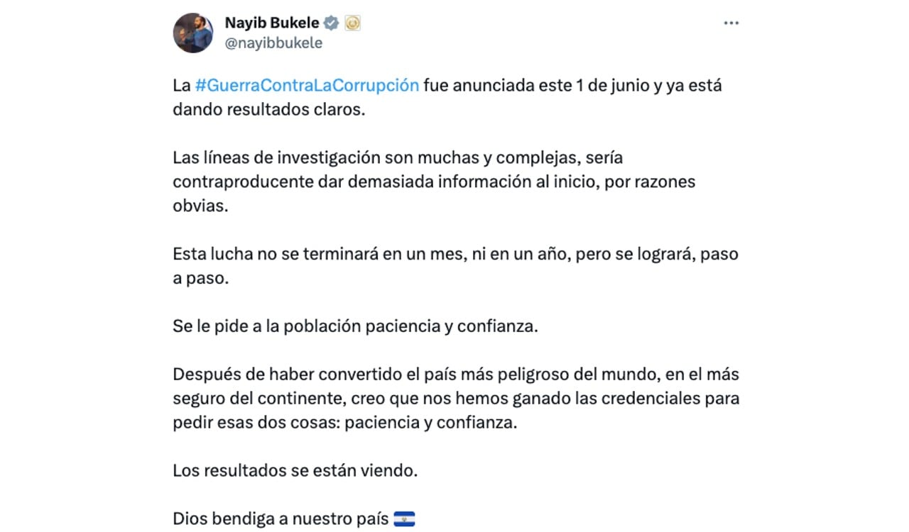 El presidente de El Salvador libra una lucha contra la corrupción en su país