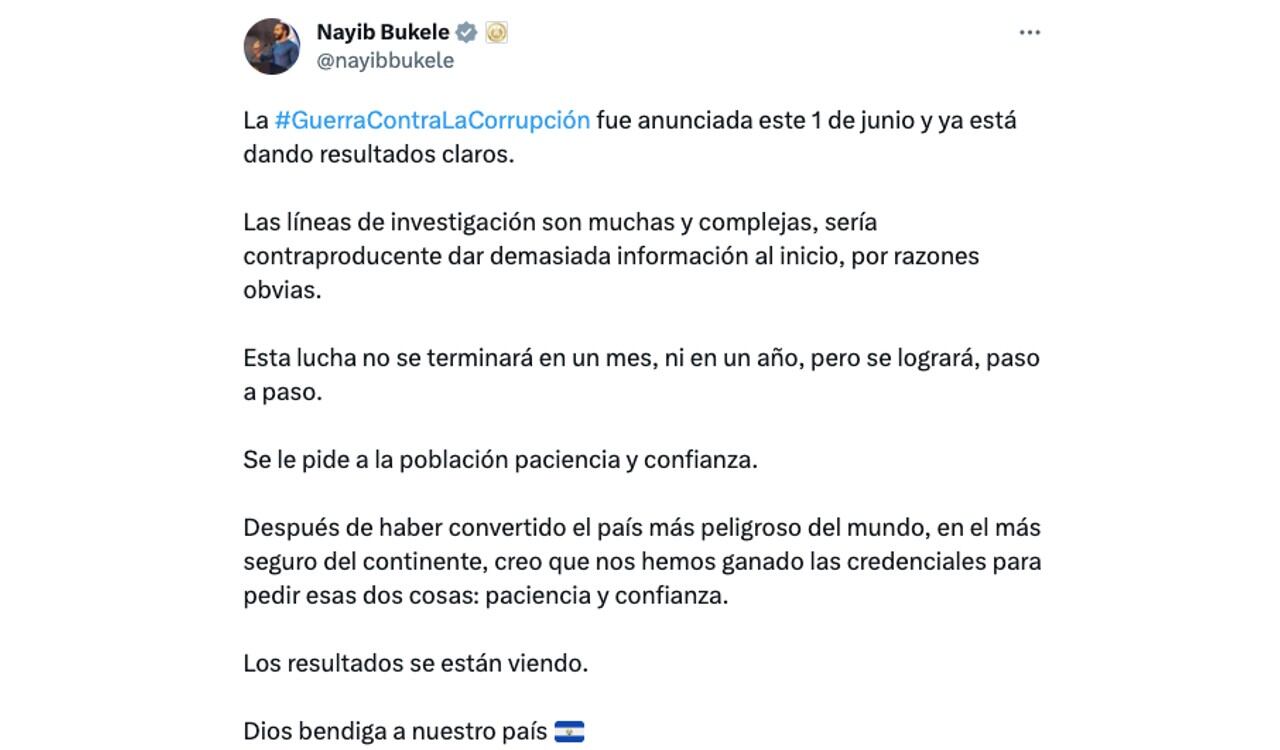El presidente de El Salvador libra una lucha contra la corrupción en su país
