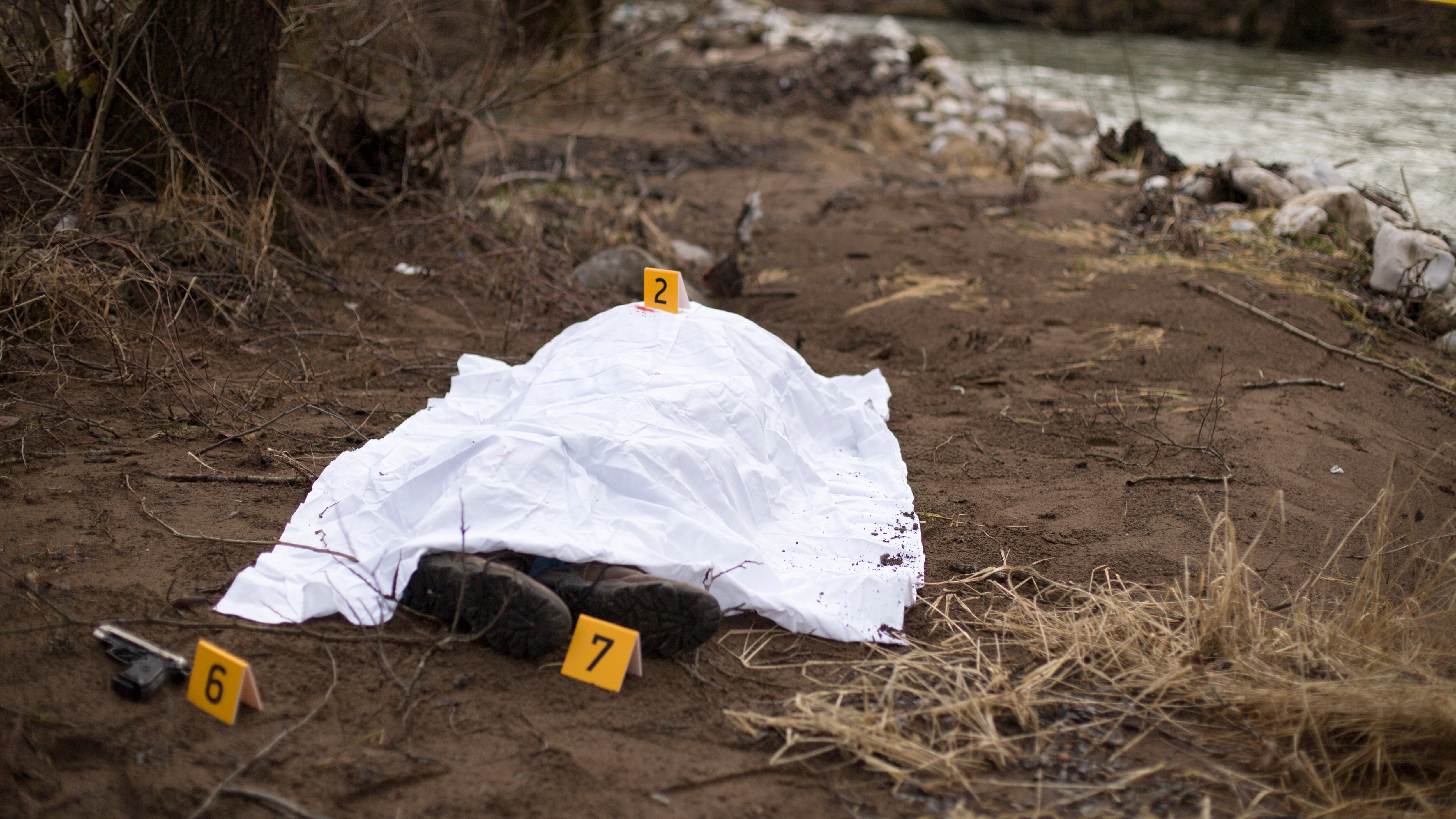 Escena del crimen, cadaver