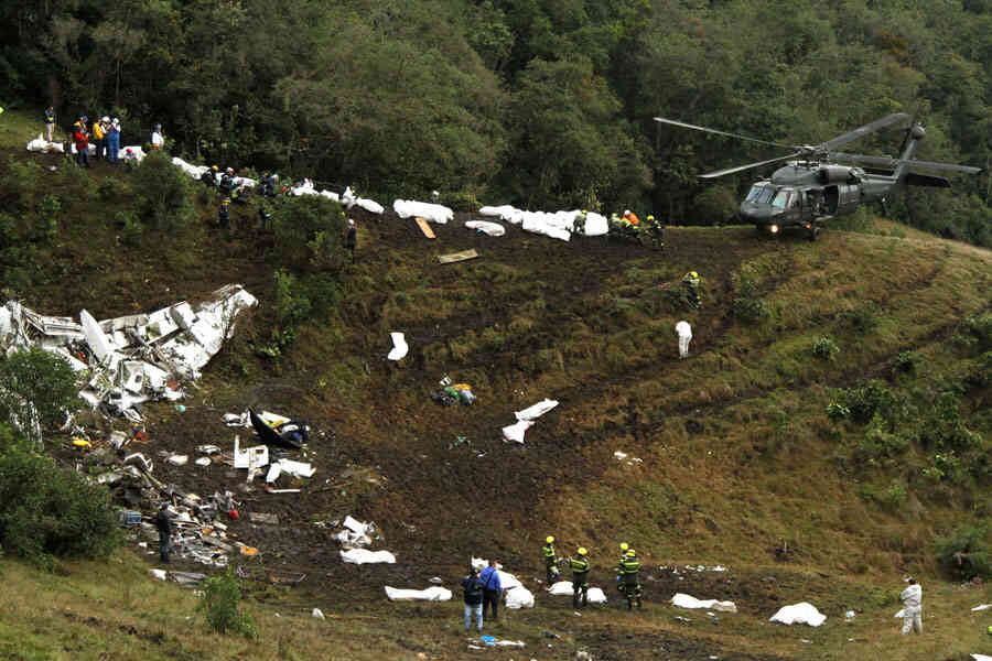 Accidente de jugadores de Chapecoense en Antioquia