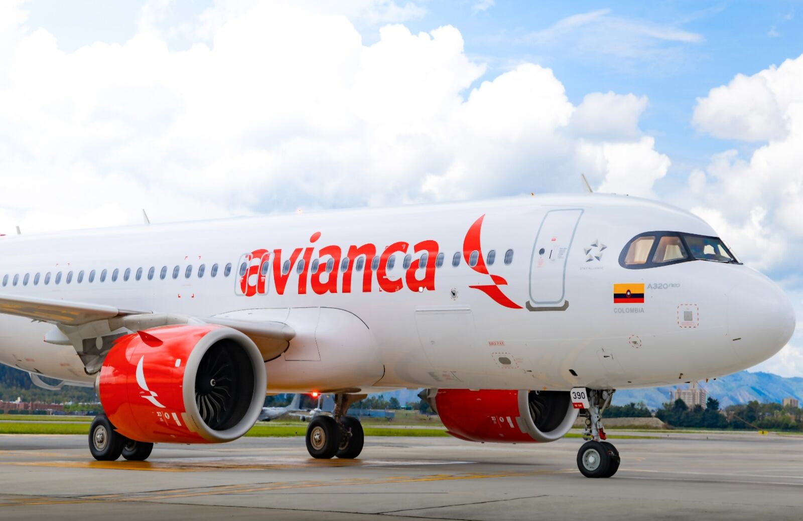 Una de las aeronaves de Avianca