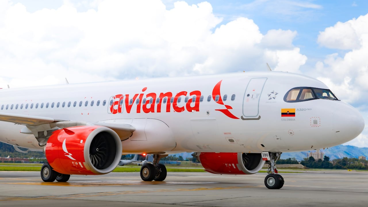 Una de las aeronaves de Avianca
