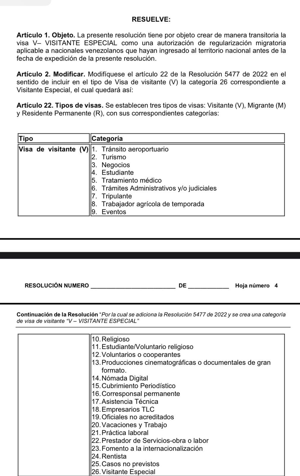 El visado especial para venezolanos que contempla Luis Gilberto Murillo.
