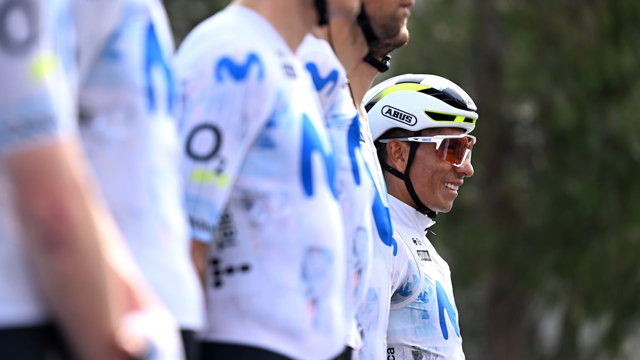 Nairo Quintana, ciclista colombiano del Movistar Team.