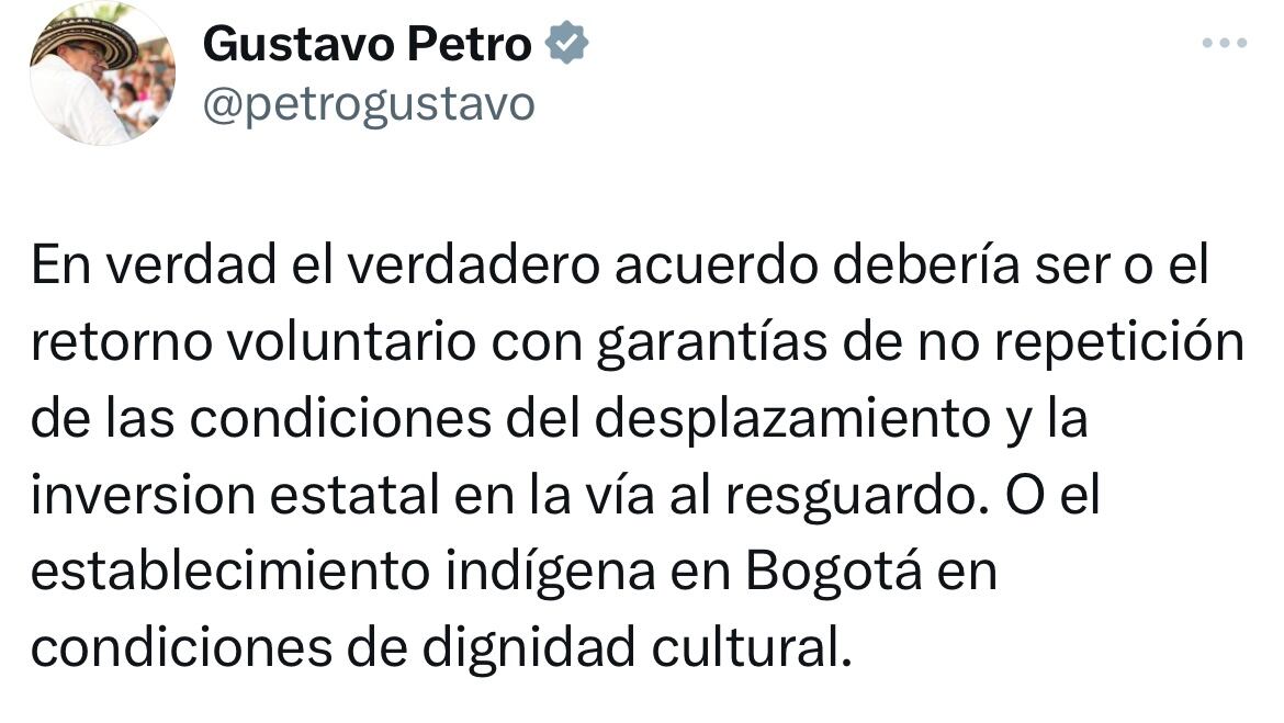 Mensaje presidente Gustavo Petro