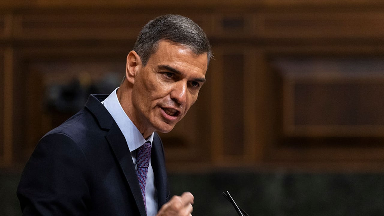 El presidente español comparece ante el Congreso en medio de graves acusaciones de corrupción contra su gobierno (Photo by Pablo Blazquez Dominguez/Getty Images)