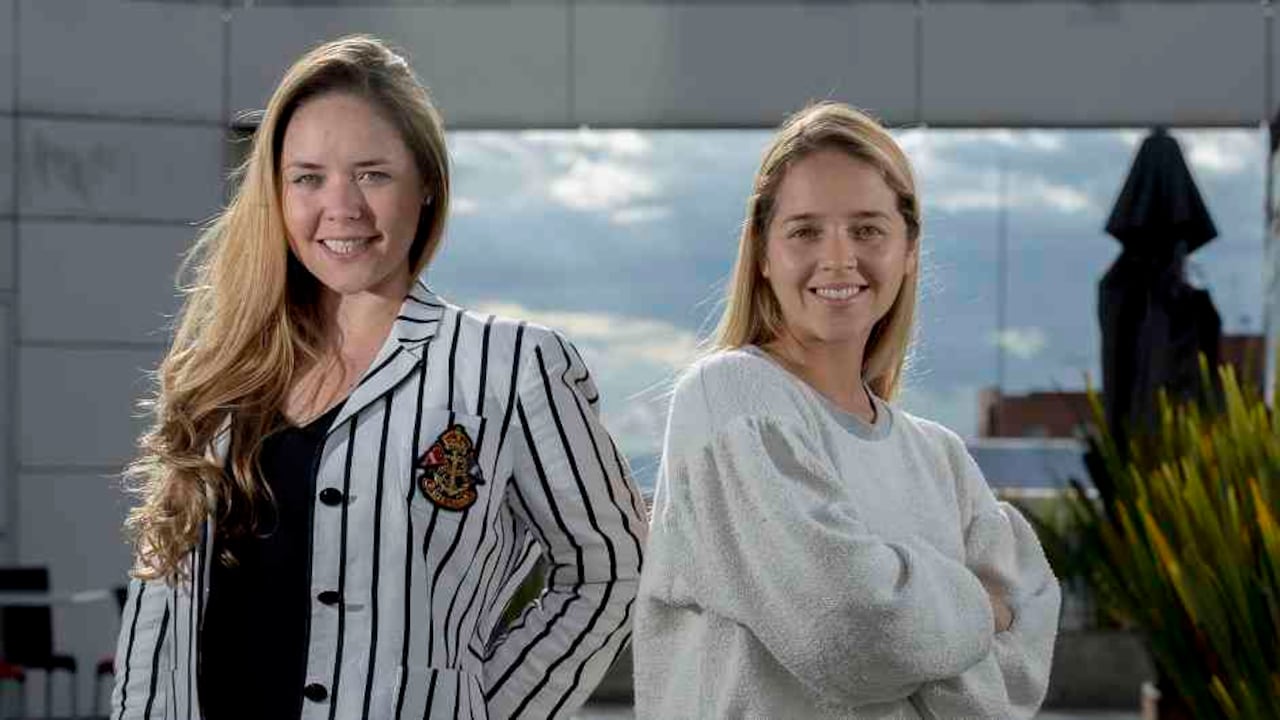 Las hermanas Claudia y Cristina Sánchez Gutiérrez de Piñeres.