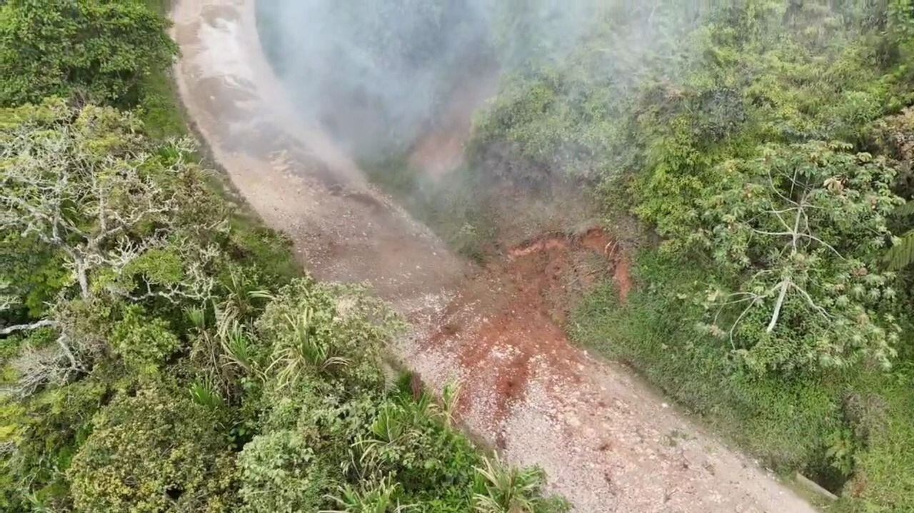Destruyen más de 100 kilos de artefactos explosivos en el Cañón del Micay, en Cauca.