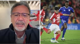 Edgar Cardona, vicepresidente de Sencia (izq.) dio parte de tranquilidad a los equipos bogotanos (der.) sobre el uso de El Campín.