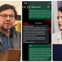 Se conocieron los chats entre Diego Cancino y Yuly Viviana Vargas.