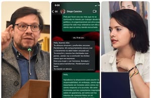 Se conocieron los chats entre Diego Cancino y Yuly Viviana Vargas.