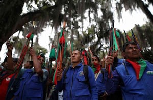 Guardia indígena de Caldono, Cauca (imagen de referencia).
