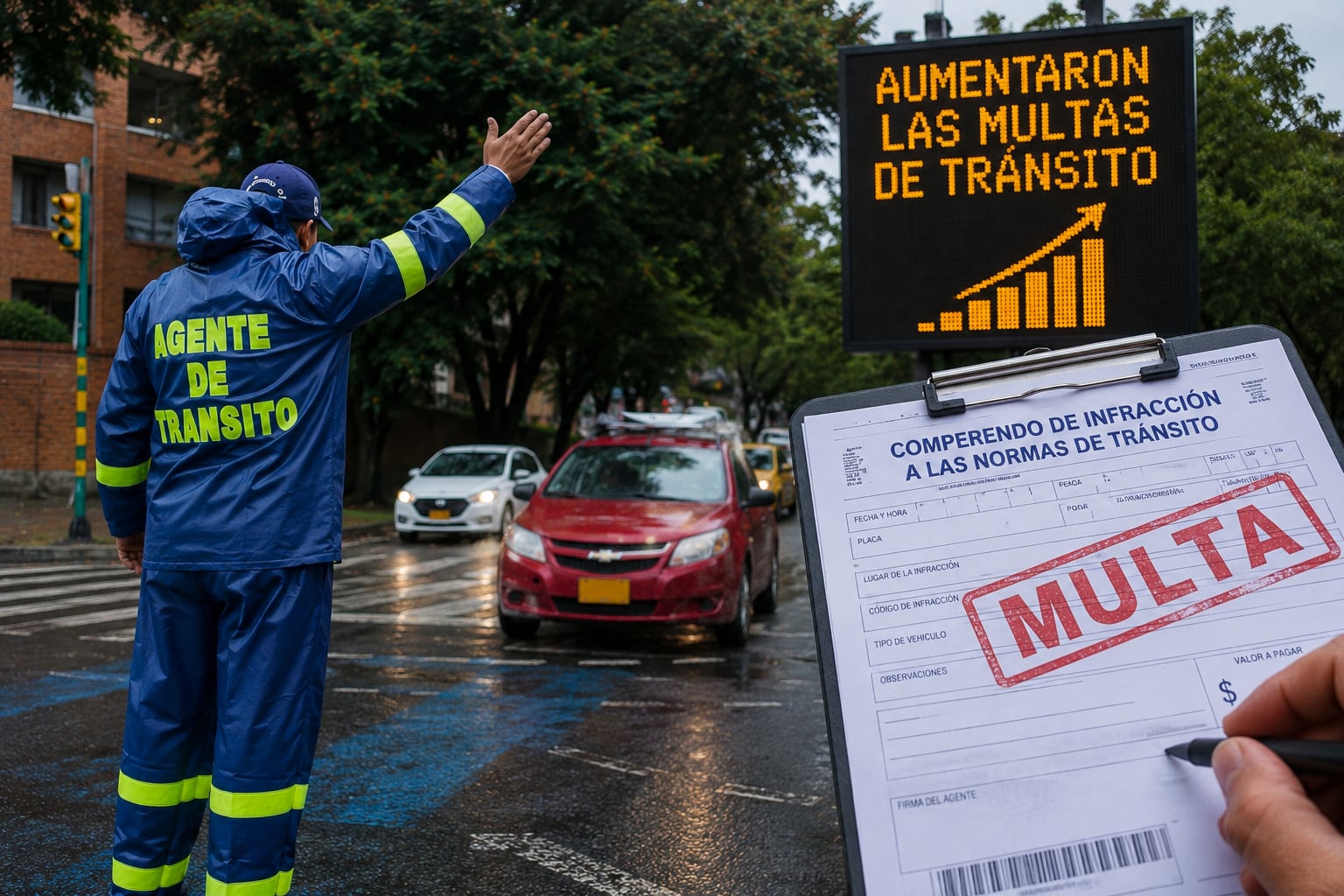 Imágen de referencia para la nota en la que se anuncian que aumentaron las multas de tránsito en los primeros cuatro meses de 2026.