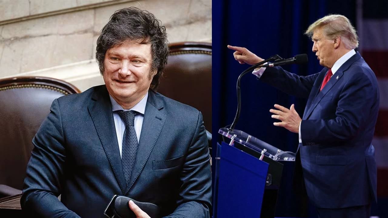 Trump le pide a Milei hacer a Argentina grande otra vez.
