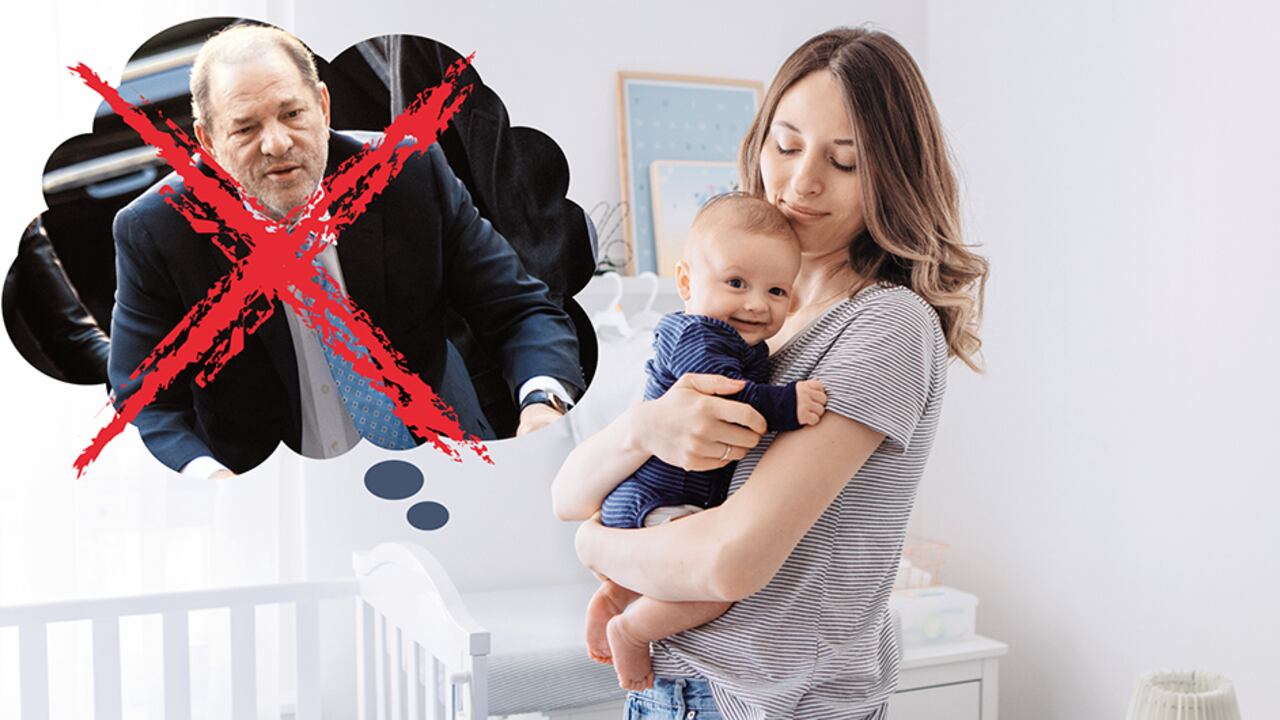 El libro surgió de la experiencia personal de la autora, quien tuvo un bebé varón cuanto estalló el movimiento #MeToo, desatado por las múltiples denuncias de abuso sexual al productor de Hollywood Harvey Weinstein (en la foto).