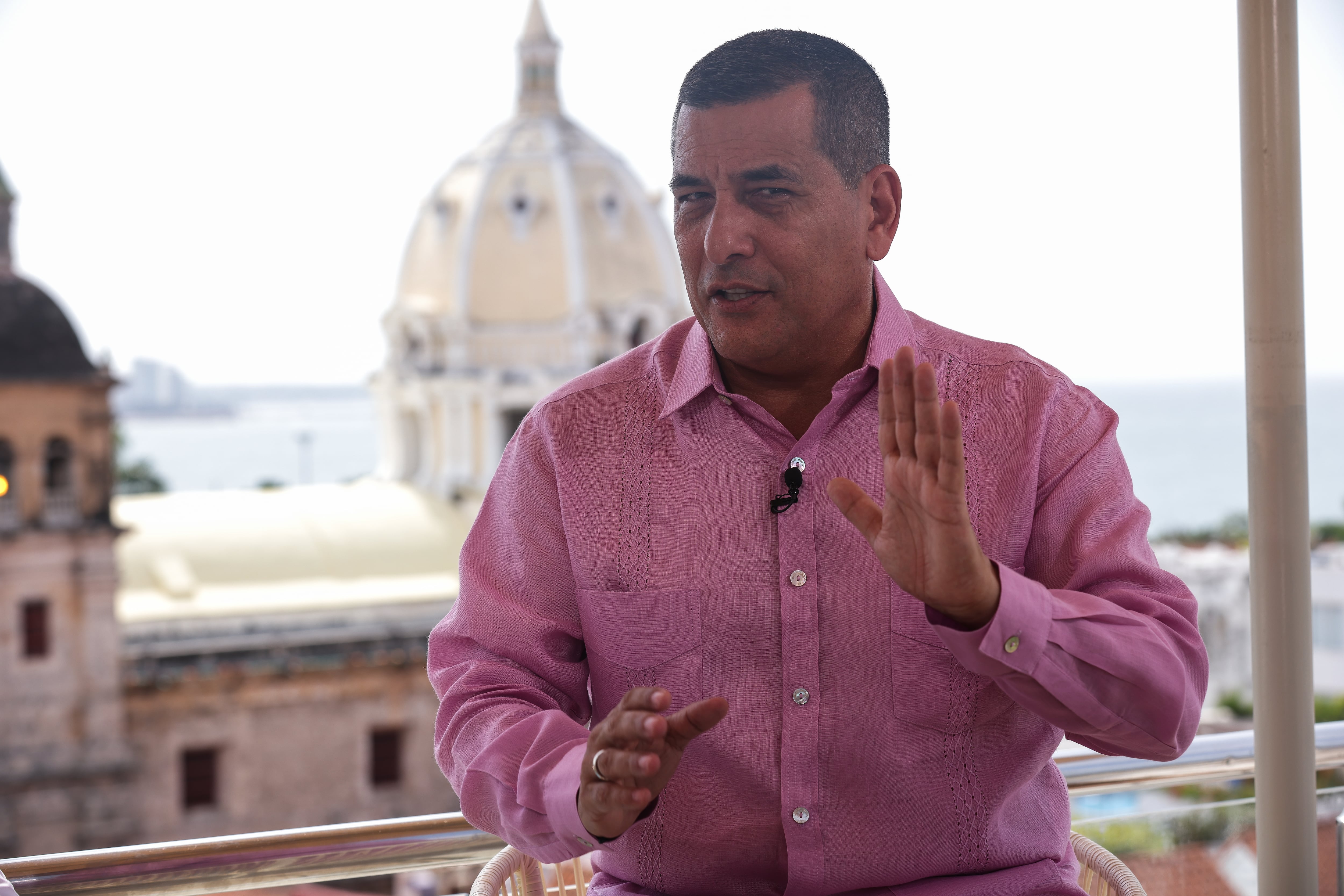 El Debate, Yesid Lancheros, director de Semana, desde Cartagena con el Alcalde Dumek Turbay.