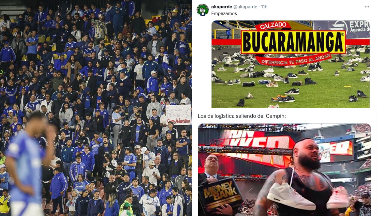 Memes por la crisis de Millonarios se hicieron virales tras la protesta con zapatos en El Campín