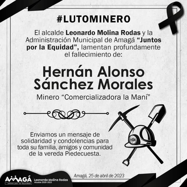 Esta persona estaba trabajando al interior de la mina cuando ocurrió el fatal accidente