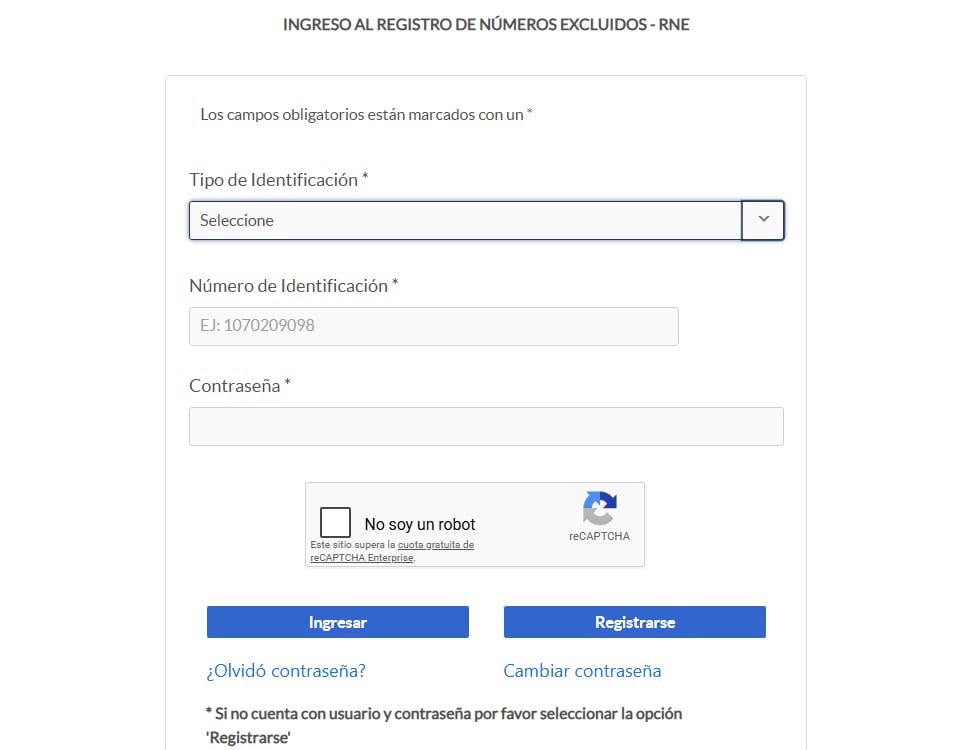 El RNE permite excluir números y correos de bases usadas para enviar publicidad comercial.