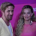 Actors Ryan Gosling and Margot Robbie pose for a photo on the red carpet of the Barbie movie in Mexico City, Thursday, July 6, 2023. (AP Photo/Marco Ugarte)